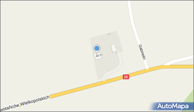 Gabrielin, Gabrielin, 1A, mapa Gabrielin
