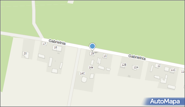 Gabrielnia, Gabrielnia, 14, mapa Gabrielnia