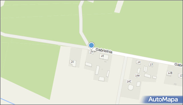 Gabrielnia, Gabrielnia, 17, mapa Gabrielnia