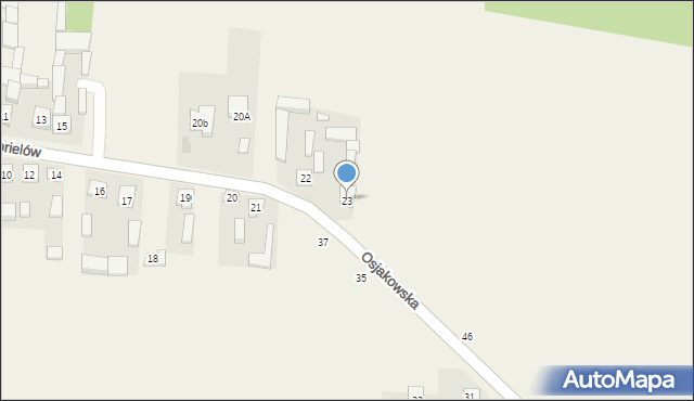 Gabrielów, Gabrielów, 23, mapa Gabrielów