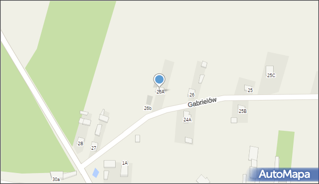 Gabrielów, Gabrielów, 26A, mapa Gabrielów