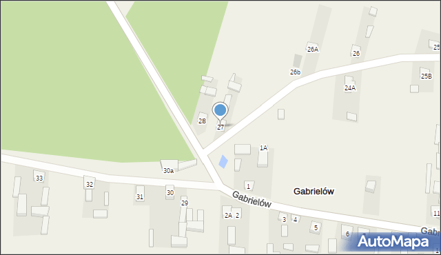 Gabrielów, Gabrielów, 27, mapa Gabrielów