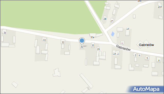 Gabrielów, Gabrielów, 31, mapa Gabrielów