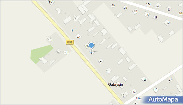 Gabrysin, Gabrysin, 6, mapa Gabrysin