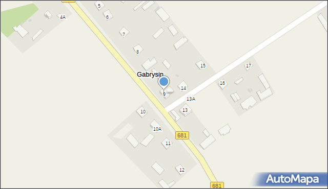 Gabrysin, Gabrysin, 9, mapa Gabrysin