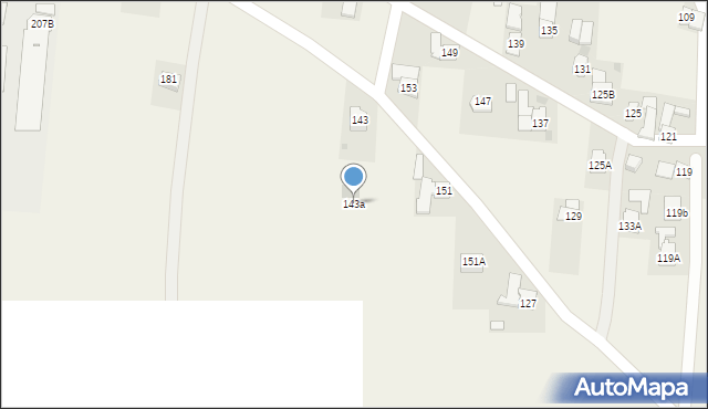Gać, Gać, 143a, mapa Gać