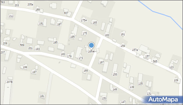 Gać, Gać, 171, mapa Gać