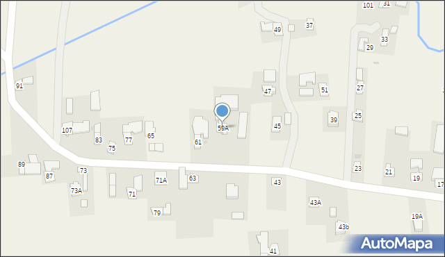 Gać, Gać, 59A, mapa Gać