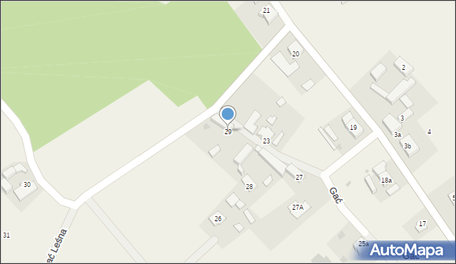 Gać, Gać, 29, mapa Gać