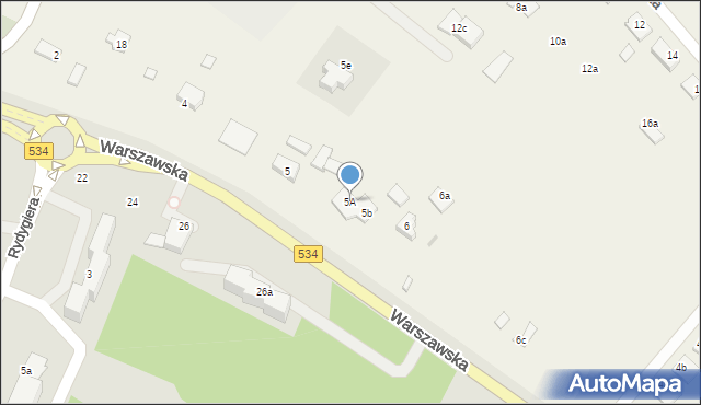 Gać, Gać, 5A, mapa Gać