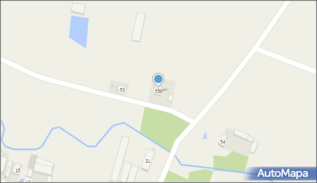 Gać Kaliska, Gać Kaliska, 53b, mapa Gać Kaliska