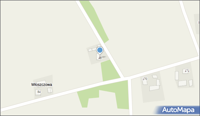 Gace Słupieckie, Gace Słupieckie, 48, mapa Gace Słupieckie