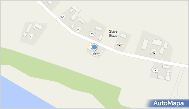 Gace Słupieckie, Gace Słupieckie, 64, mapa Gace Słupieckie