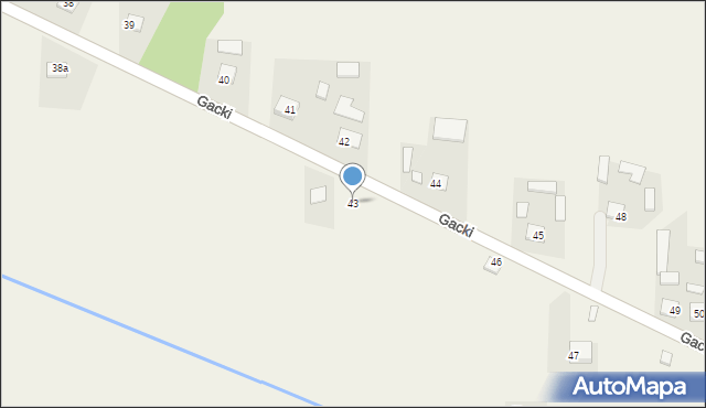 Gacki, Gacki, 43, mapa Gacki