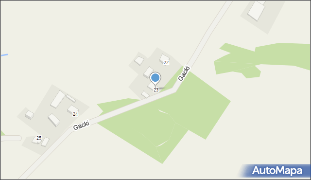 Gacki, Gacki, 23, mapa Gacki