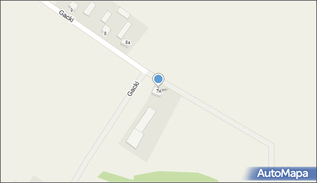 Gacki, Gacki, 7A, mapa Gacki
