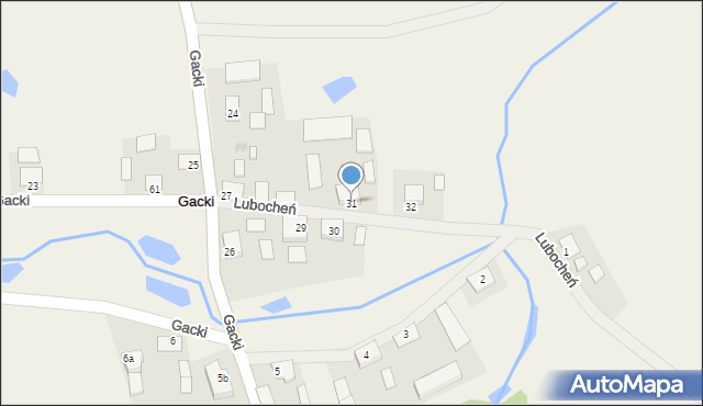 Gacki, Gacki, 31, mapa Gacki