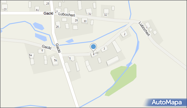 Gacki, Gacki, 4, mapa Gacki