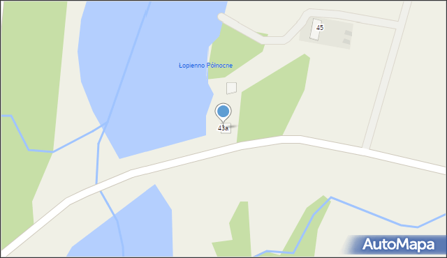 Gącz, Gącz, 43a, mapa Gącz