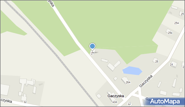 Gaczyska, Gaczyska, 27, mapa Gaczyska