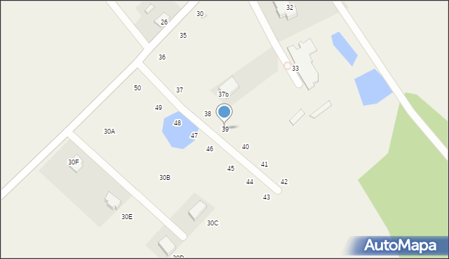 Gądecz, Gądecz, 39, mapa Gądecz