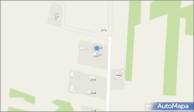 Gadka, Gadka, 244E, mapa Gadka