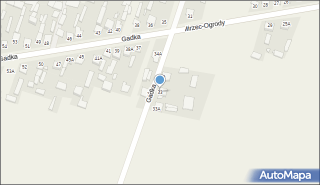 Gadka, Gadka, 33, mapa Gadka