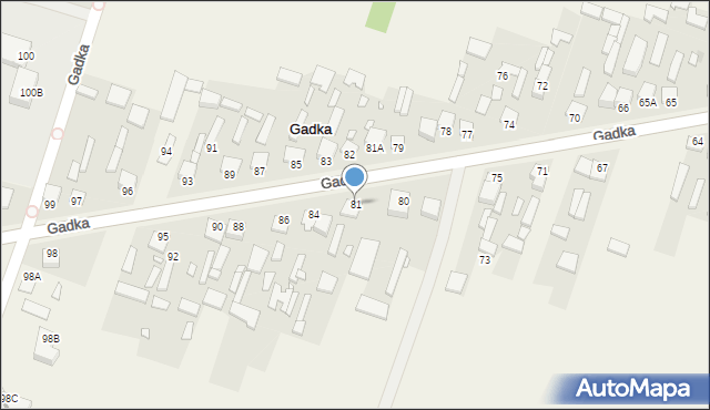 Gadka, Gadka, 81, mapa Gadka