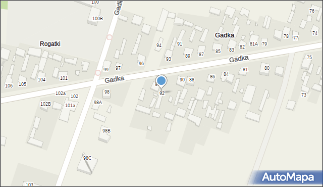 Gadka, Gadka, 92, mapa Gadka