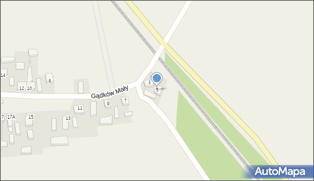 Gądków Mały, Gądków Mały, 5, mapa Gądków Mały