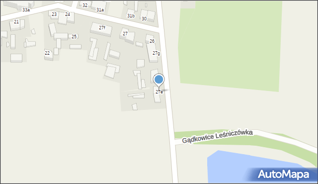 Gądkowice, Gądkowice, 27e, mapa Gądkowice