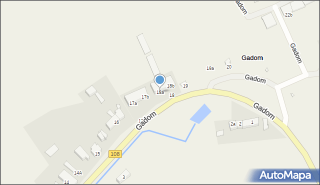 Gadom, Gadom, 18a, mapa Gadom