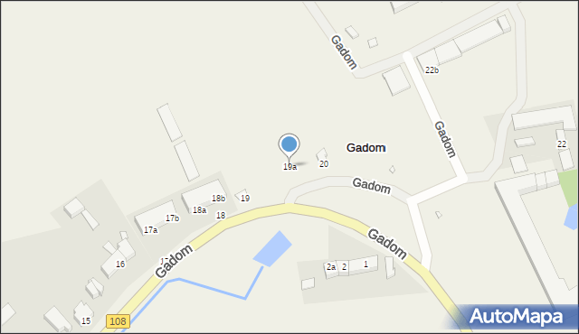 Gadom, Gadom, 19a, mapa Gadom