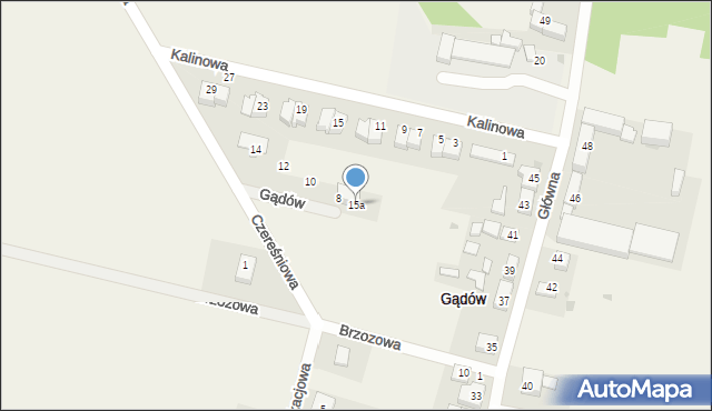 Gądów, Gądów, 15a, mapa Gądów