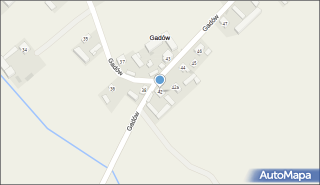 Gadów, Gadów, 42, mapa Gadów
