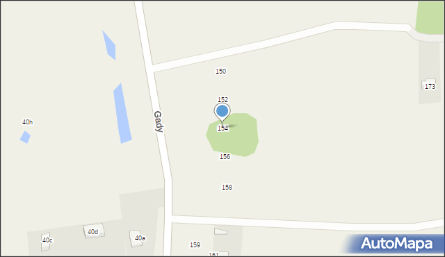 Gady, Gady, 154, mapa Gady