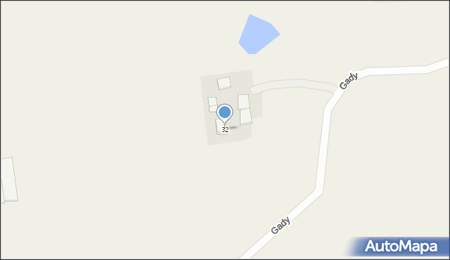 Gady, Gady, 32, mapa Gady