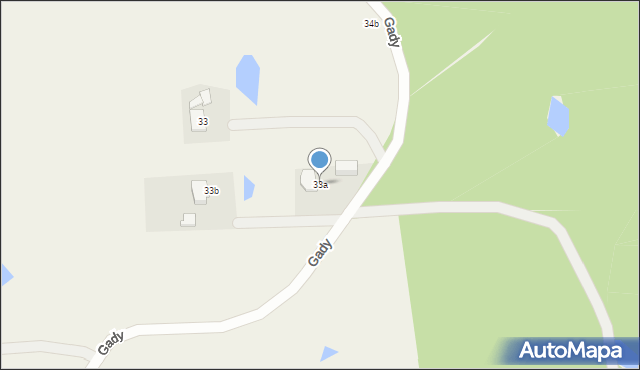 Gady, Gady, 33a, mapa Gady
