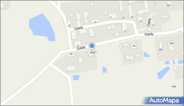 Gady, Gady, 50a, mapa Gady