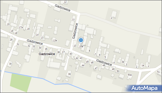 Gadzowice, Gadzowice, 10a, mapa Gadzowice