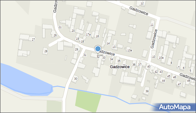 Gadzowice, Gadzowice, 32, mapa Gadzowice