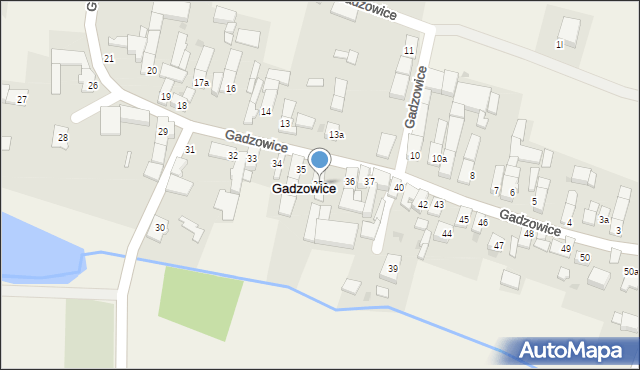 Gadzowice, Gadzowice, 35a, mapa Gadzowice