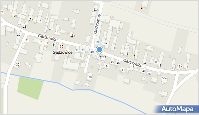 Gadzowice, Gadzowice, 42, mapa Gadzowice