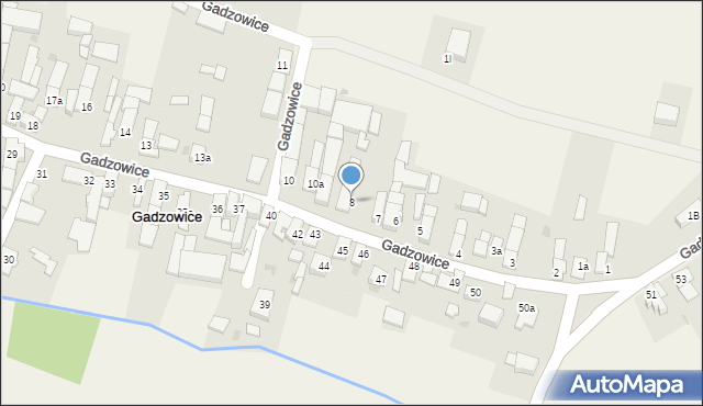 Gadzowice, Gadzowice, 8, mapa Gadzowice