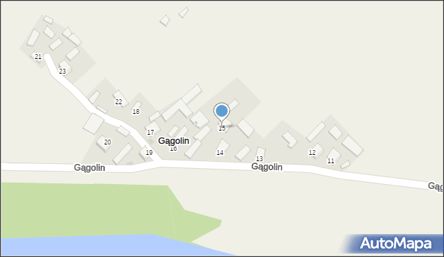 Gągolin, Gągolin, 15, mapa Gągolin