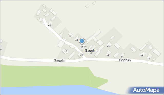 Gągolin, Gągolin, 17, mapa Gągolin