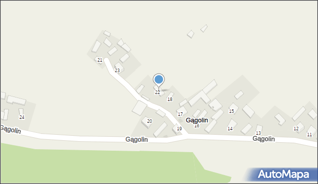 Gągolin, Gągolin, 21, mapa Gągolin