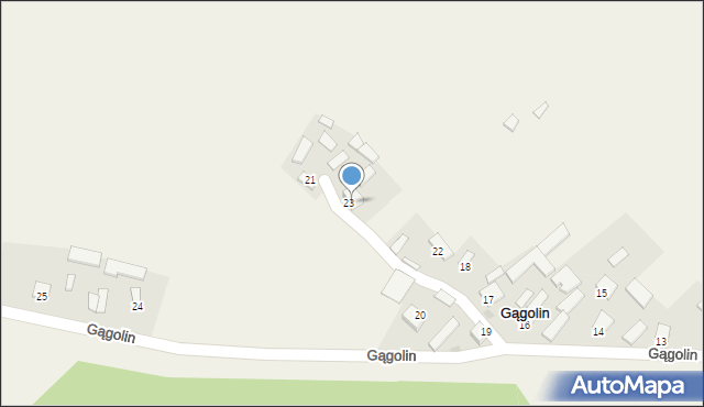 Gągolin, Gągolin, 22, mapa Gągolin