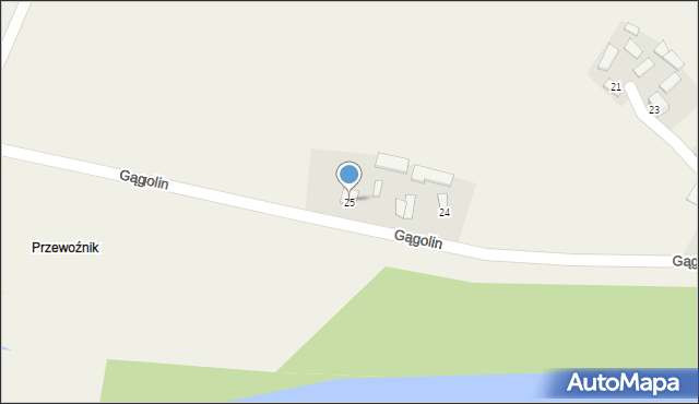 Gągolin, Gągolin, 25, mapa Gągolin