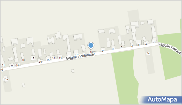 Gągolin Północny, Gągolin Północny, 10, mapa Gągolin Północny